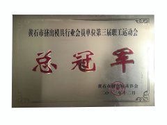 黃石市擠出模具行業(yè)會(huì)員單位第三屆職工運(yùn)動(dòng)會(huì)總冠軍